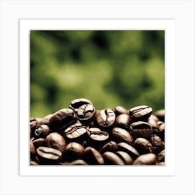 Coffee Beans Canvas Print Art Print