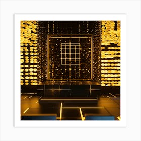 Room With Lights Art Print