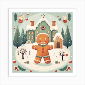 Gingerbread House 14 Art Print