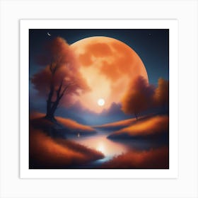 Harvest Moon Dreamscape 24 Art Print