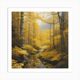 Autumn Creek 1 Art Print