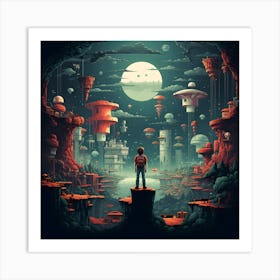 Nintendo City Art Print