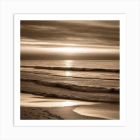 Sunset At The Beach 457 Art Print