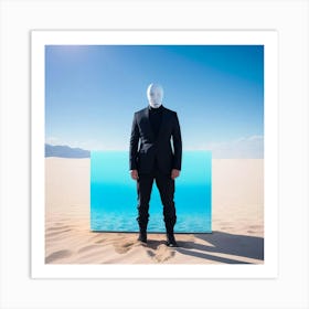 Man In The Desert 15 Art Print