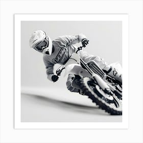 Motocross Rider Art Print