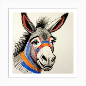 Donkey Art Print