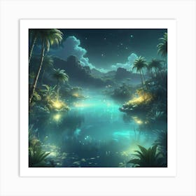 Night In The Jungle 5 Art Print