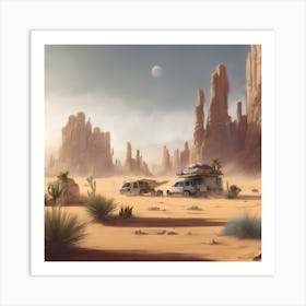 Desert Landscape Art Print