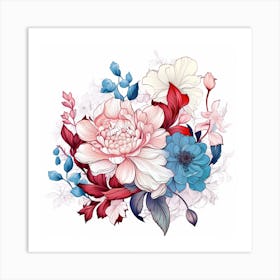 Floral Painting Art Print