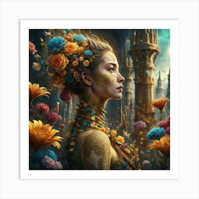 Fantasy neck Art Print