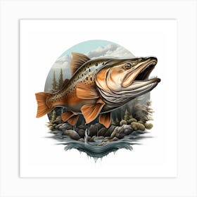 Brown Trout Art Print