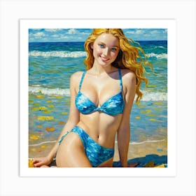 Sexy Blonde 1 Art Print