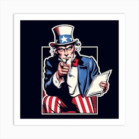 Uncle Sam 5 Art Print