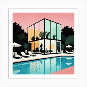 House By The Pool 7 Art Print