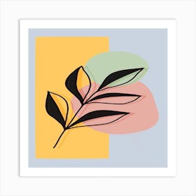 Abstract Leaf Art Print