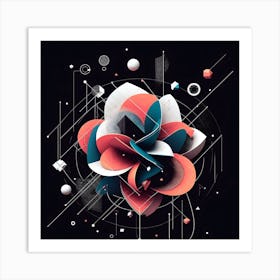 Abstract Flower Art Print