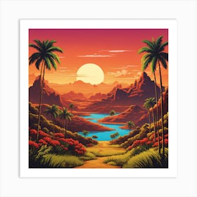 Desert Art Art Print