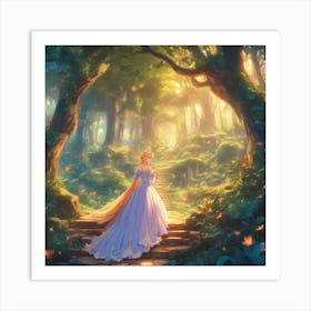 Princess In The Forest 1 Art Print