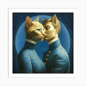 Cat Lovers Art Print