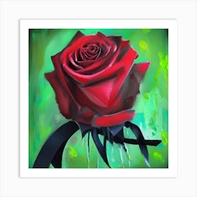 Red Rose Art Print