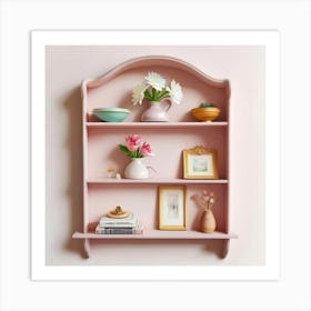 Pink Shelf Art Print