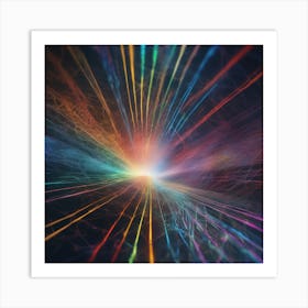Abstract Rays Of Light 25 Art Print