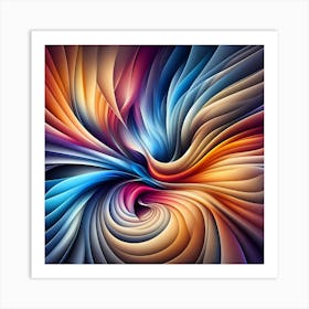 Abstract Swirls 1 Art Print