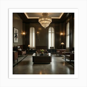 Lobby Of A Hotel 3 Art Print