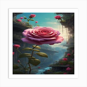 Roses In The City Art Print