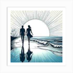 Creative Love And Relationship Illustration 114 Art Print