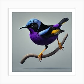 Purple Lorikeet Art Print