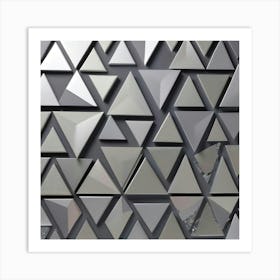 Abstract Triangles 24 Art Print