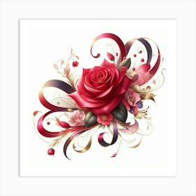 Red Rose 15 Art Print