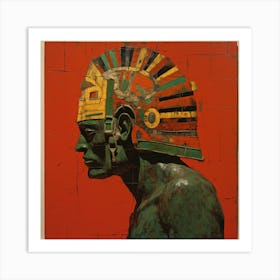 Aztec man 1 Art Print