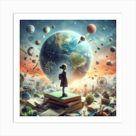 World Of Books 2 Art Print