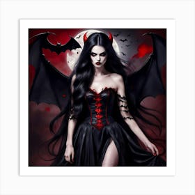 Devil Girl Art Print