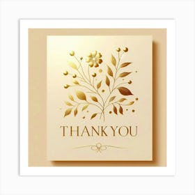 Thank You Card 1 Art Print