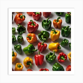 Colorful Peppers 90 Art Print