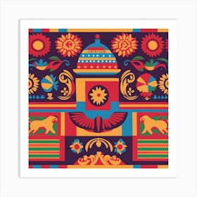 Egyptian Pattern Art Print