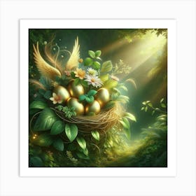 Eggs In The Nest Art Print