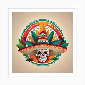 Mexican Skull 75 Art Print