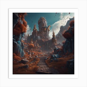 World of type 7 civilisation Art Print