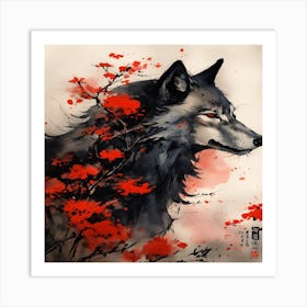 Wolf Painting Art Print