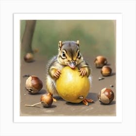 Chipmunk 8 Art Print