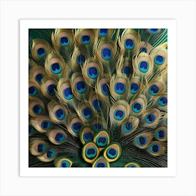 Peacock Feathers 7 Art Print