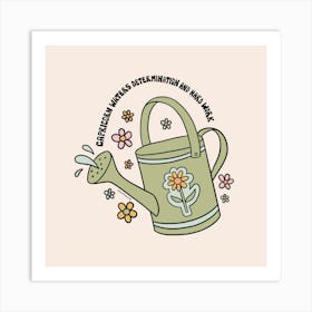 Capricorn Watering Can Art Print