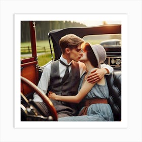 Dating Automotive Style-1928 ~Reimagined 12 Art Print