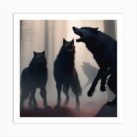 Wolf Pack Art Print