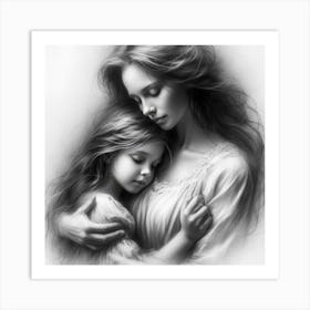 Mother And Daughter Art Print