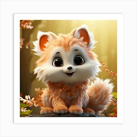 Cute Fox 58 Art Print